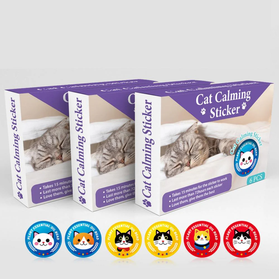 Adesivos de Feromônios Calmantes para Gatos