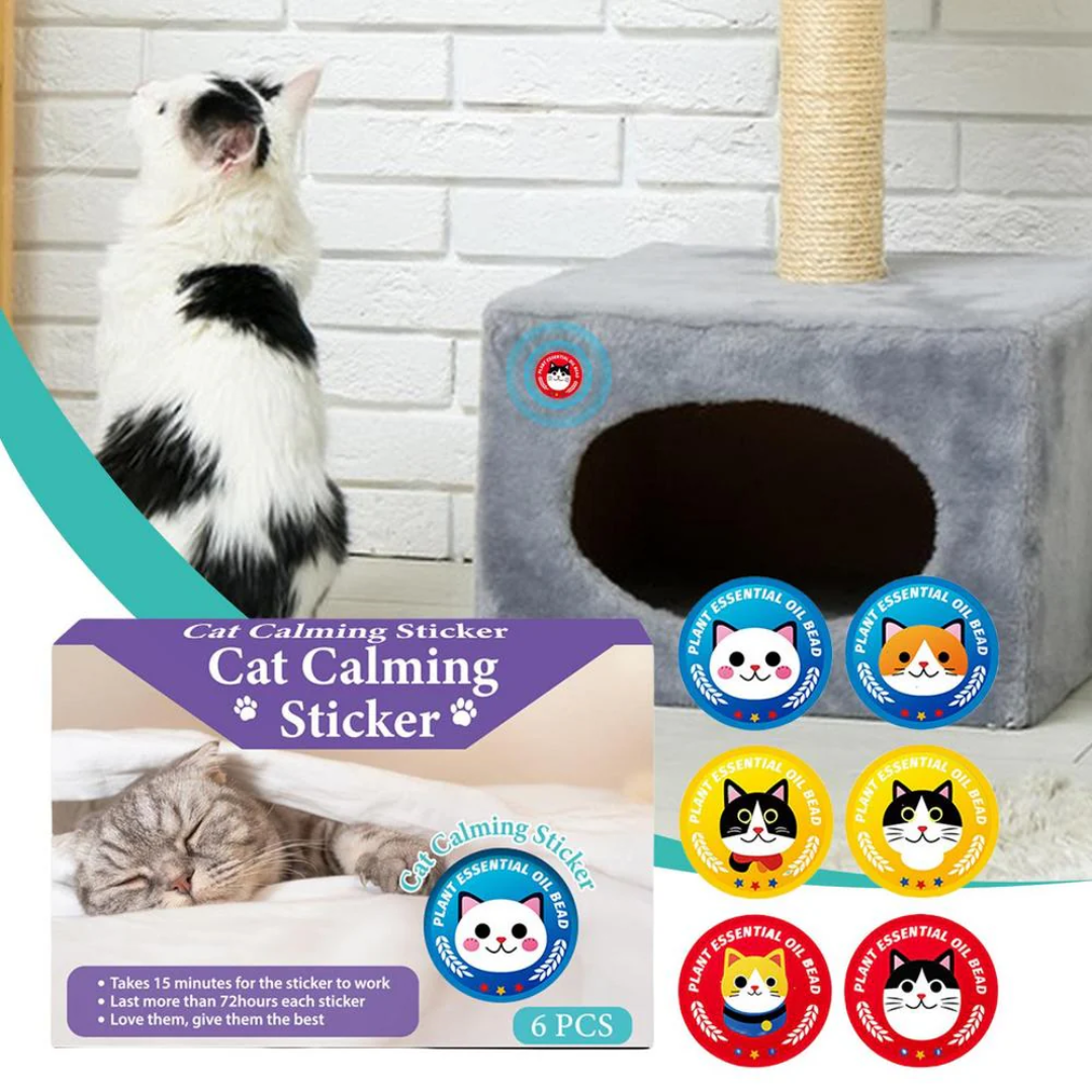 Adesivos de Feromônios Calmantes para Gatos