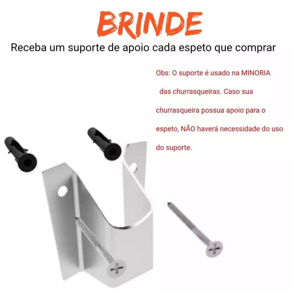 Espeto Giratório Elétrico - Linha Eco Churrasco