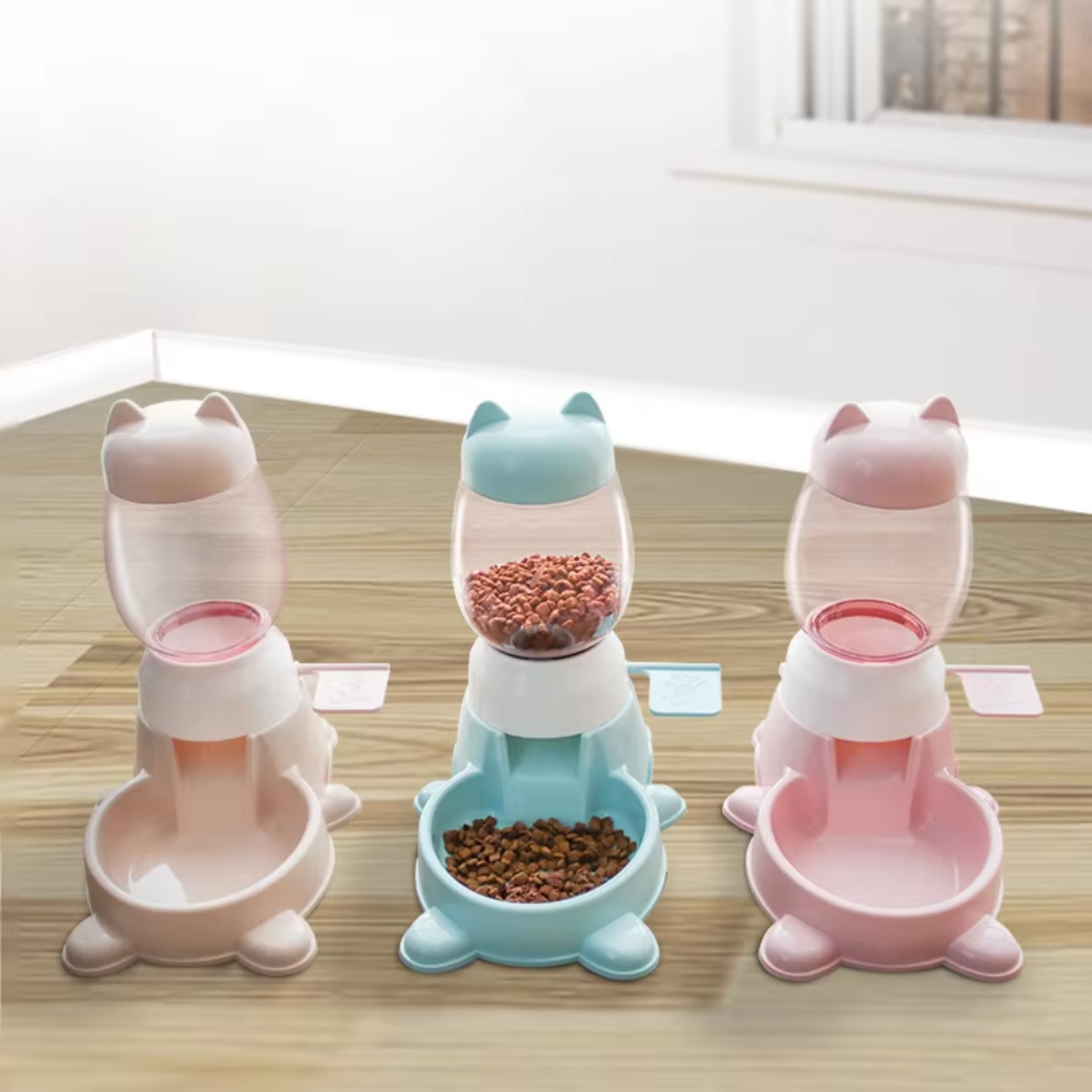 Alimentador Interativo com Alavanca para Gatos